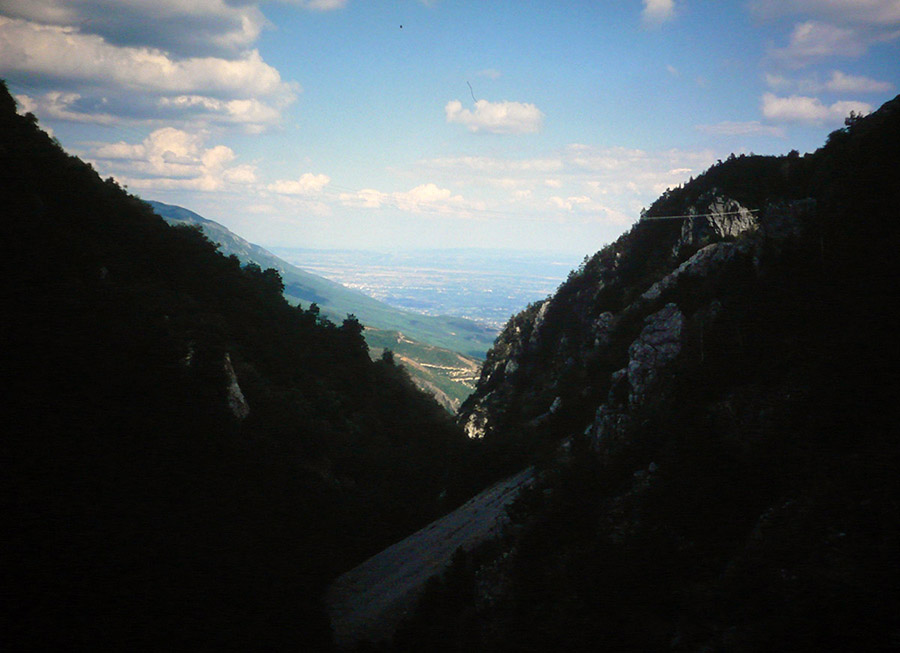 Blick vom Žljeb-Pass, Kosovo.